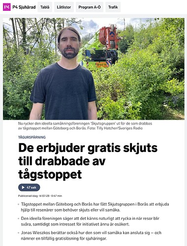 Jonas i Sveriges Radio P4 Sjuhärad
